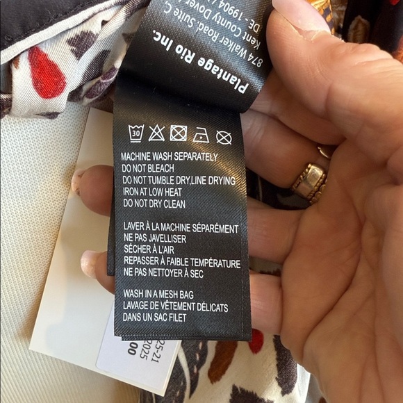 Farm Rio Tapestry Garden V-Neck Belted Wrap Mini Dress NWOT Size Small - Picture 10 of 14